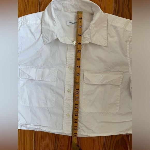 Equipment Femme Cropped Buttondown - Picture 4 of 5